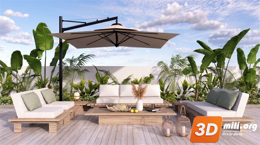Outdoor Sofa Skp Files